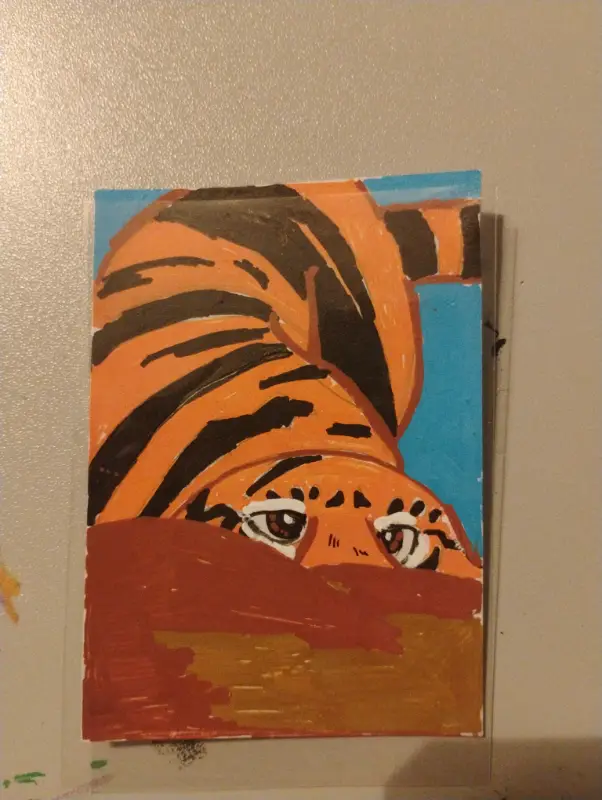 Creep aceo art card