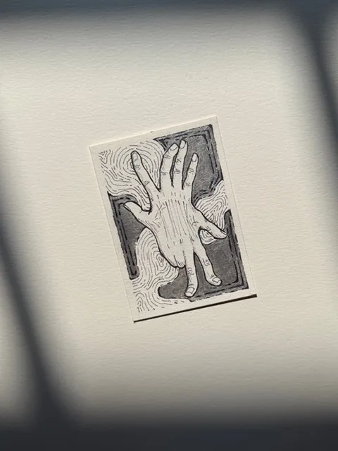 Handsy aceo art card