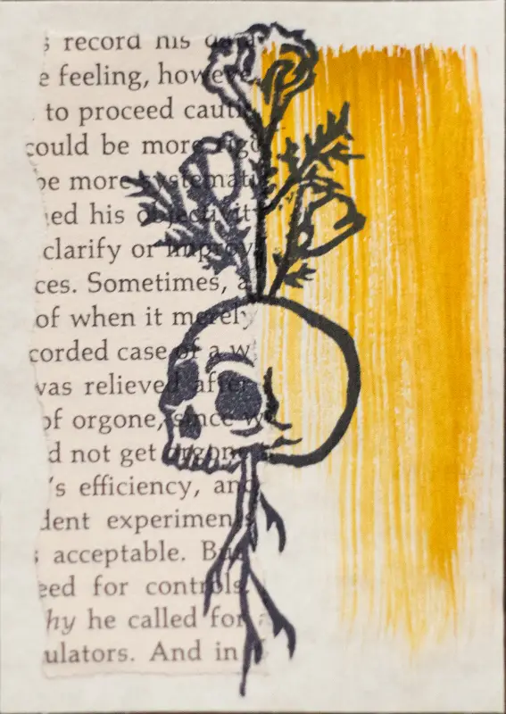 LIFE AFTER DEATH - Mustard aceo art card