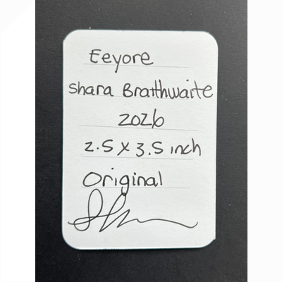 Eeyore aceo art card thumbnail 3