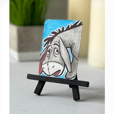 Eeyore aceo art card thumbnail 1