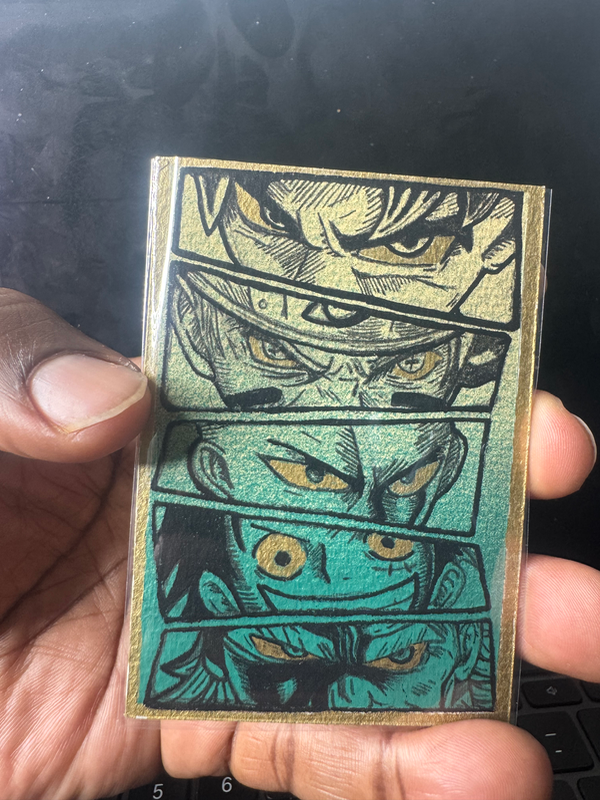 “Golden Eyes” Original Hand painted ACEO aceo art card