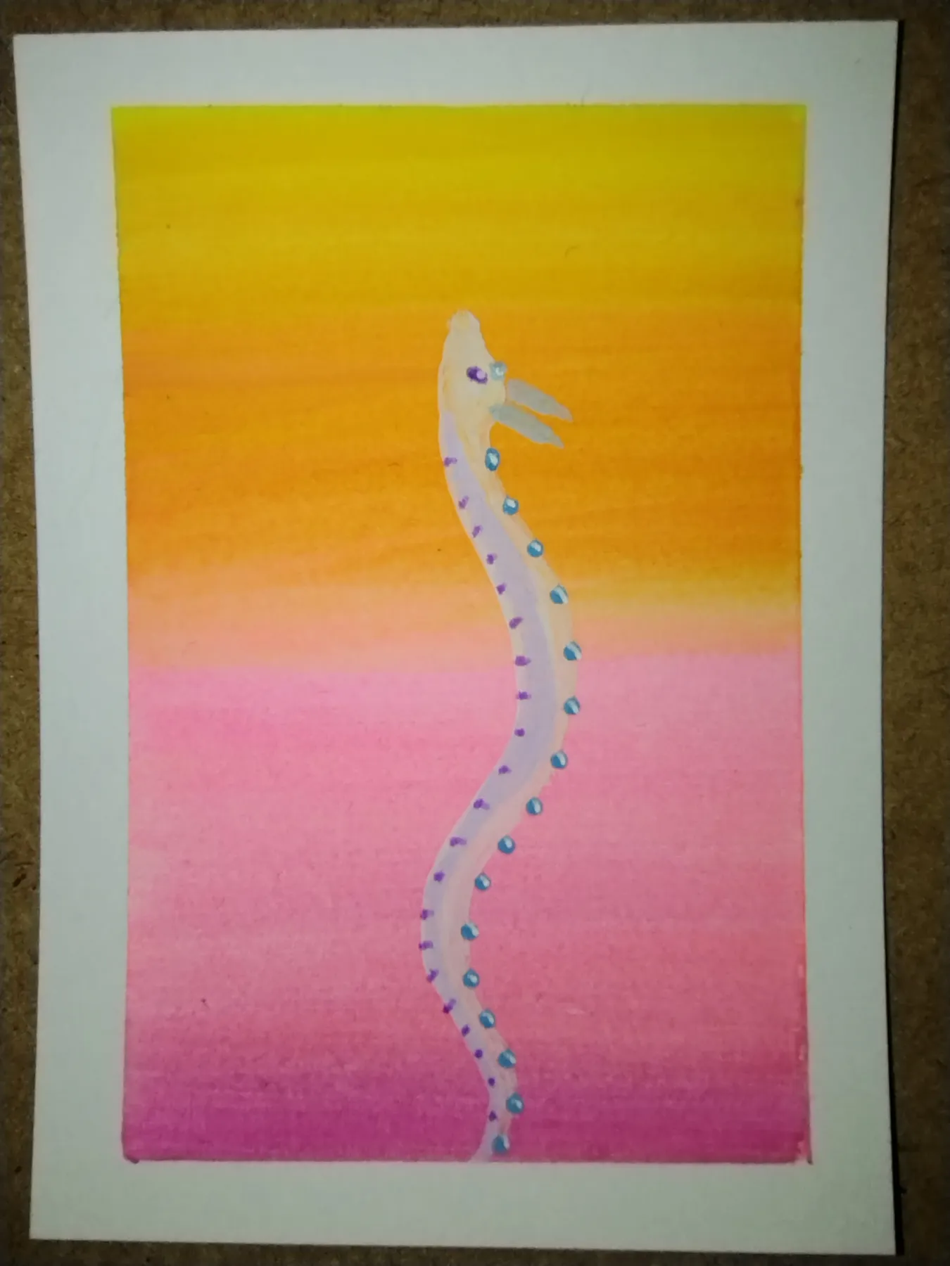 Sunset Serpent aceo art card