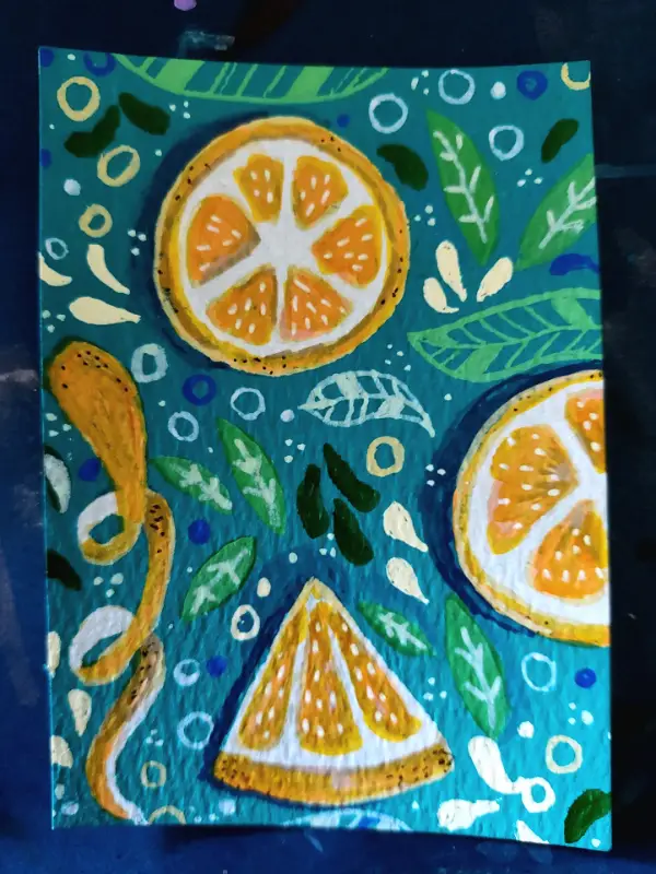 Citrus Dream aceo art card