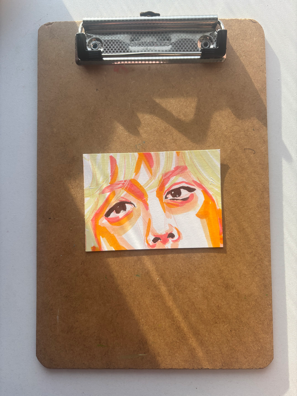 “Inferno” portrait aceo art card