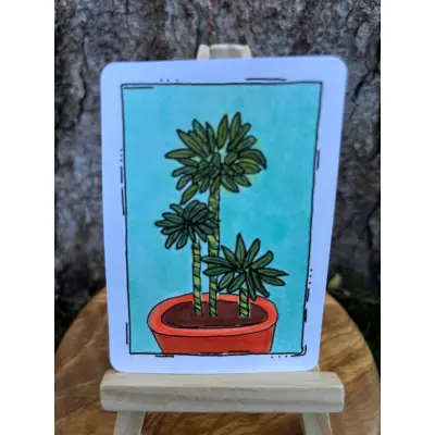 Coco the Palm aceo art card thumbnail 2