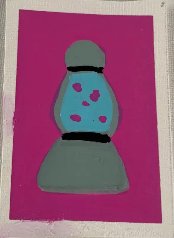 Lava Lamp aceo art card