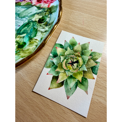 A Quiet Unfolding aceo art card thumbnail 1
