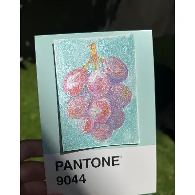 Shimmery Grapes aceo art card thumbnail 2