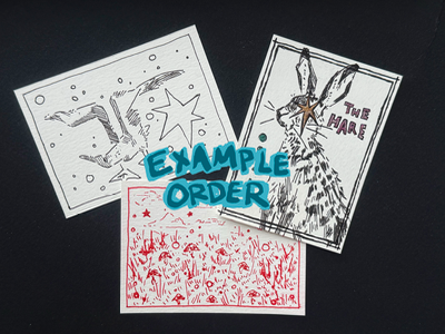✧˖° MYSTERY ink aceo 3-PACK ✧˖° aceo art card thumbnail 3