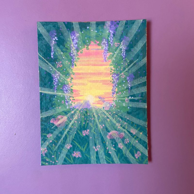 “Portal” aceo art card