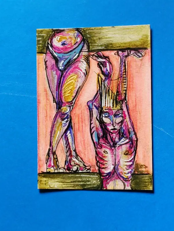 Beside Myself aceo art card