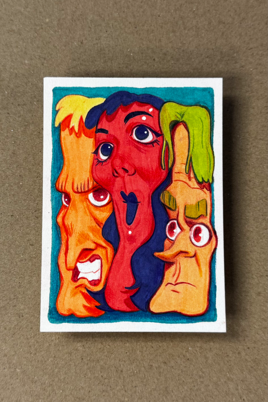 Trio aceo art card