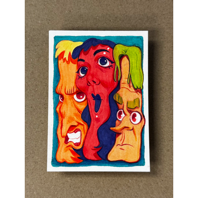 Trio aceo art card thumbnail 1