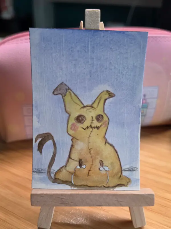Mimikyu sad boi aceo art card