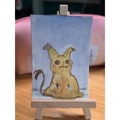 Mimikyu sad boi aceo art card thumbnail 1
