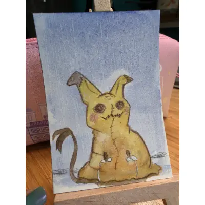 Mimikyu sad boi aceo art card thumbnail 2