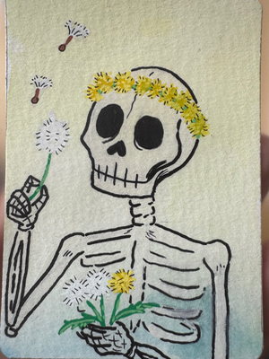 Weeds aceo art card thumbnail 1