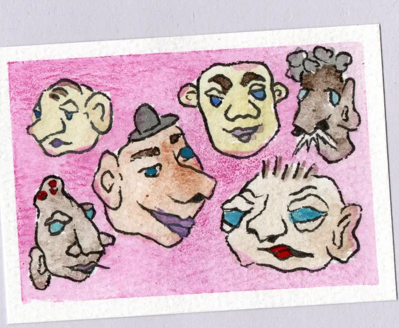 Jazz Band aceo art card