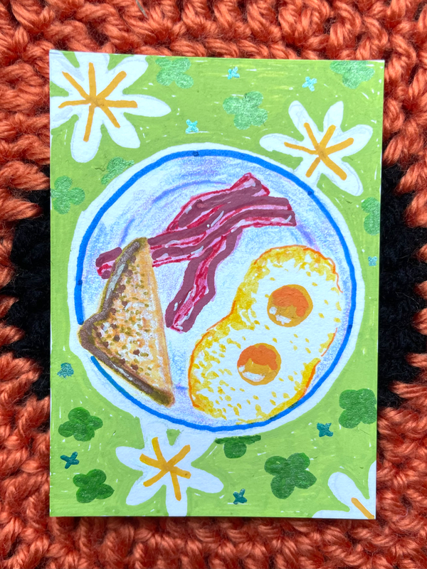 Breakfast is Served 2/4 aceo art card