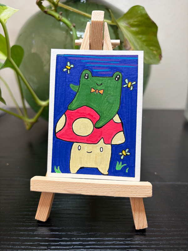 Foad and Trog aceo art card