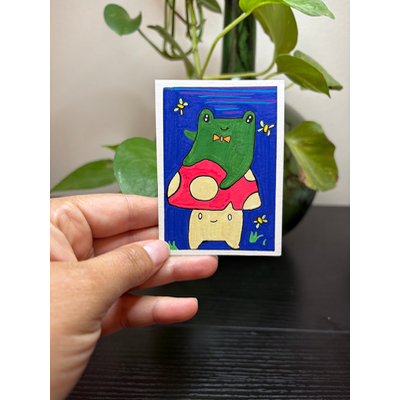 Foad and Trog aceo art card thumbnail 2
