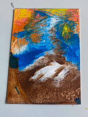 Abstract Art Set aceo art card thumbnail 2