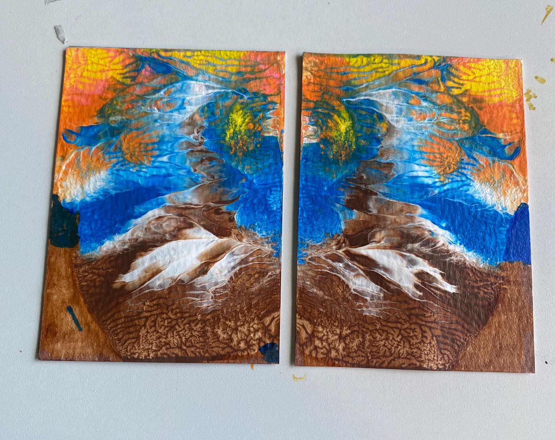 Abstract Art Set aceo art card