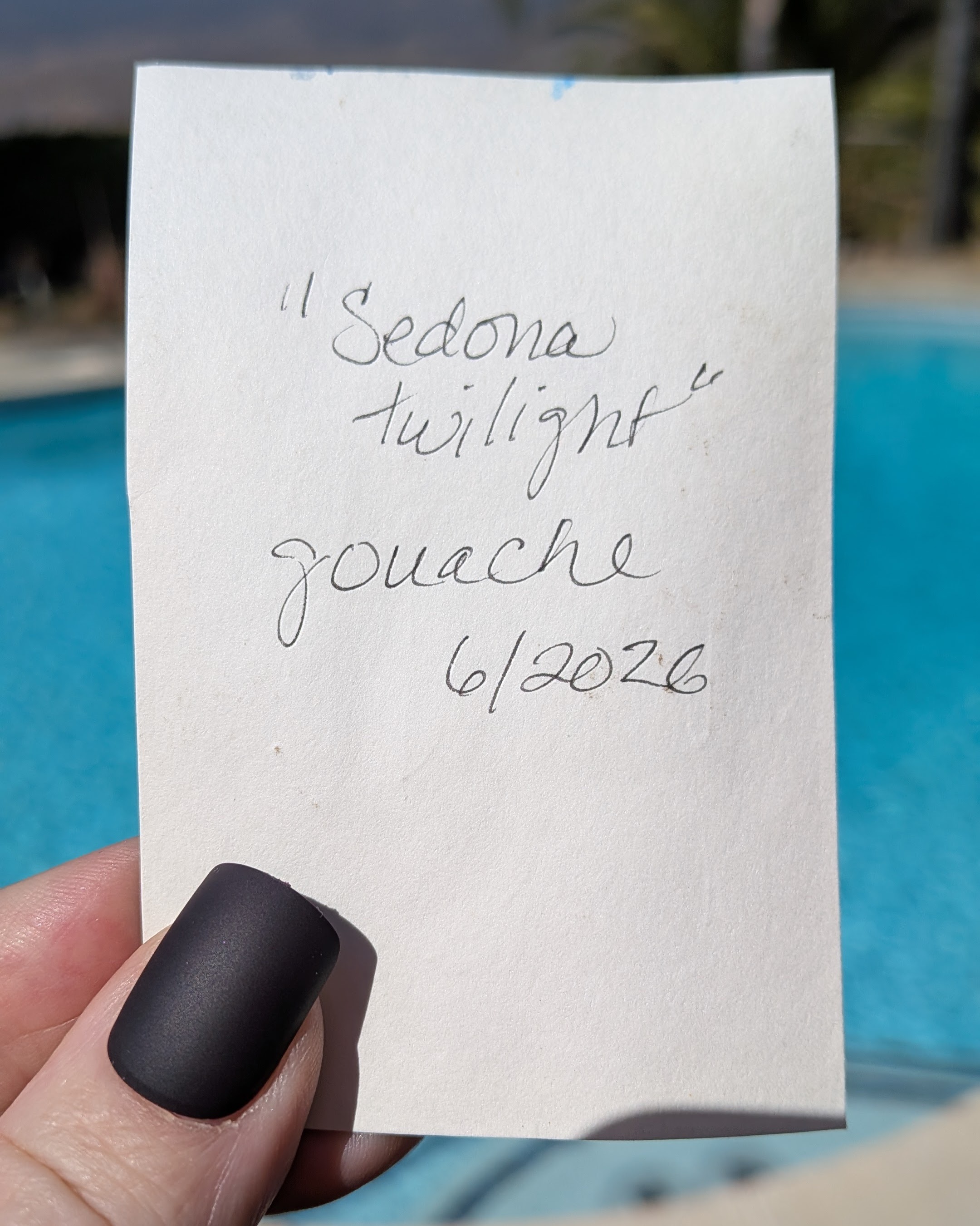 Sedona Twilight | Original Sedona ACEO |  1 in set of 4 aceo art card thumbnail 2