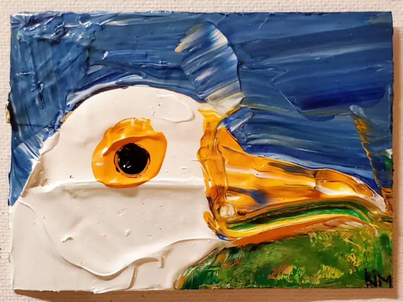 GLOPPY GOOSE aceo art card