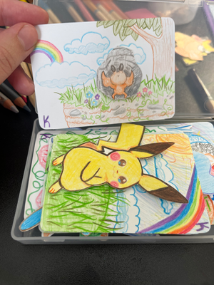 3 dittos <3 aceo art card thumbnail 2