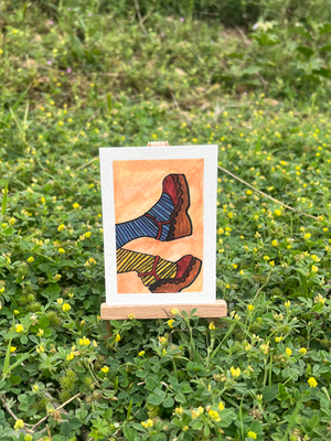 Whimsy to Spare aceo art card thumbnail 1