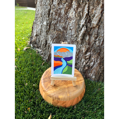 Sally’s Sunset aceo art card thumbnail 1