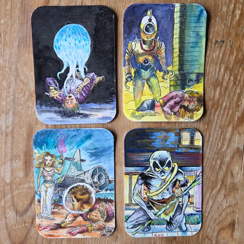 It Came From Outer Space Bundle aceo art card