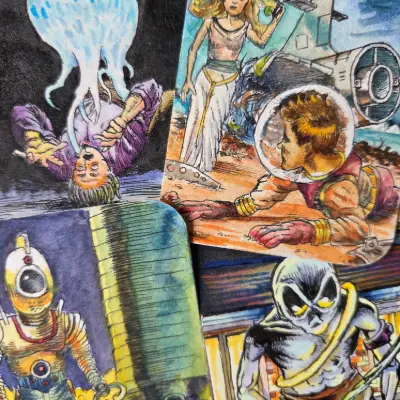 It Came From Outer Space Bundle aceo art card thumbnail 2