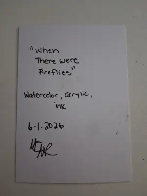 When There Were Fireflies aceo art card thumbnail 5