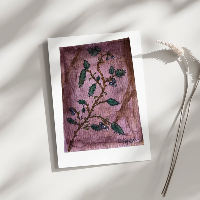A Berry Guarded Secret aceo art card