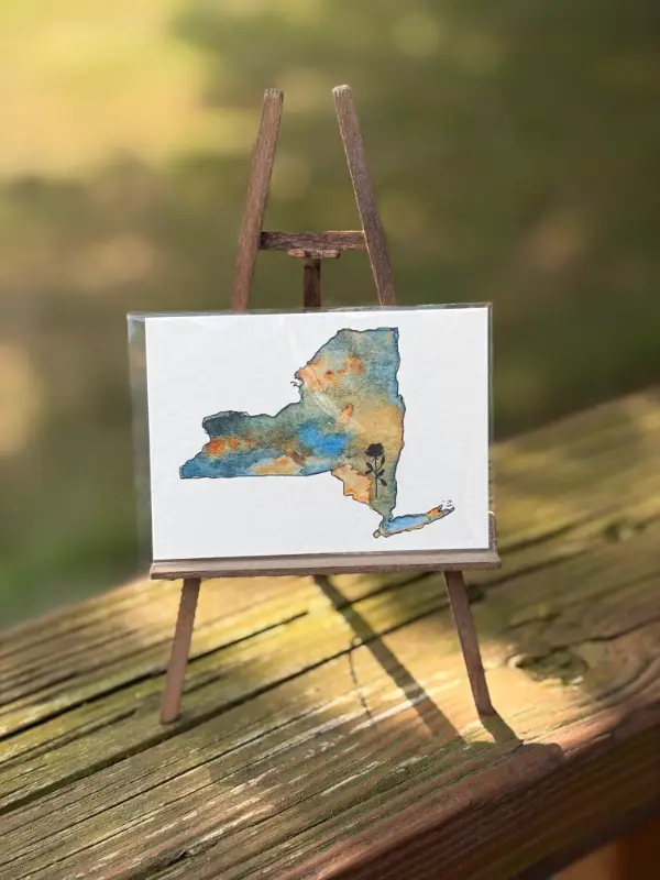 New York: Rose aceo art card