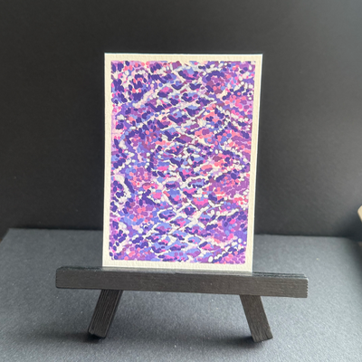 series i: ‘wild west color-blast’ || card iv: snakeskin aceo art card thumbnail 1