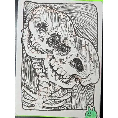 Emotions in Death: Hysteria aceo art card thumbnail 1