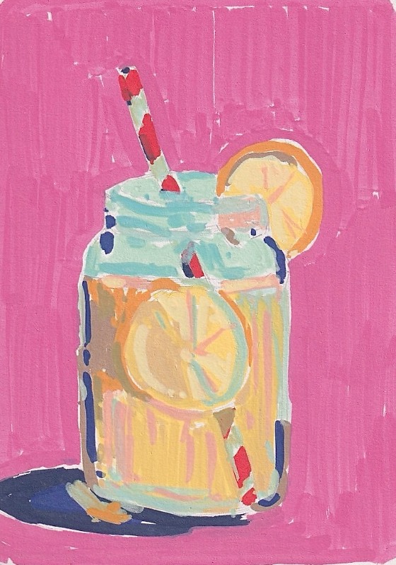 Lemonade aceo art card