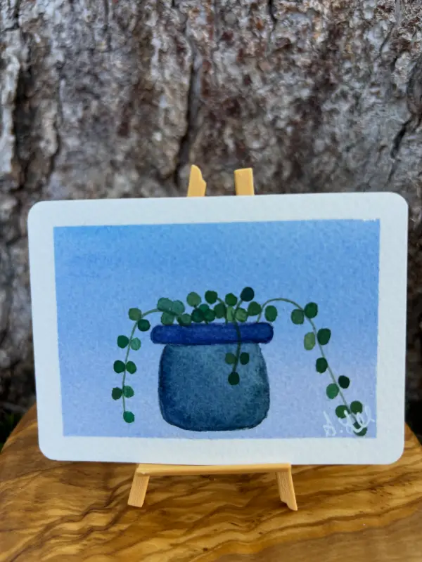 House Plant V : Series II aceo art card