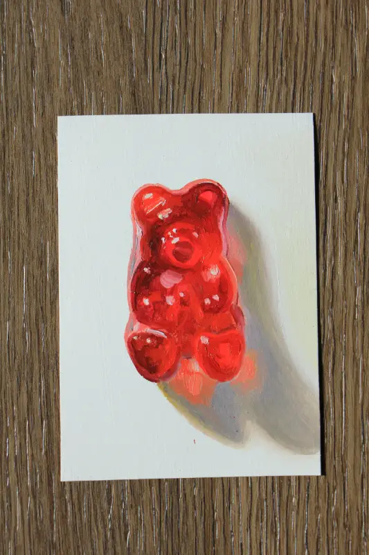 Gummy Bear Study #2 aceo art card