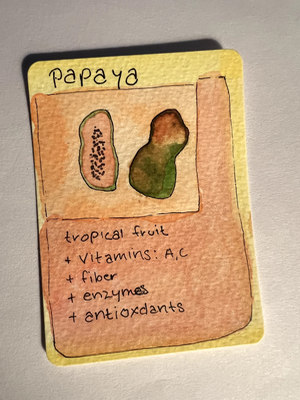 Papaya 4/99 aceo art card thumbnail 1
