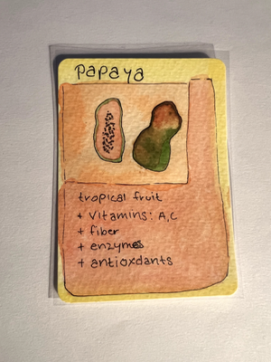 Papaya 4/99 aceo art card thumbnail 2