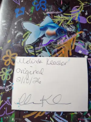 Aceo goldfish original ninthhouseoracle aceo art card thumbnail 2