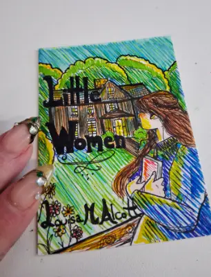 Little Women, ft Jo March aceo art card thumbnail 2