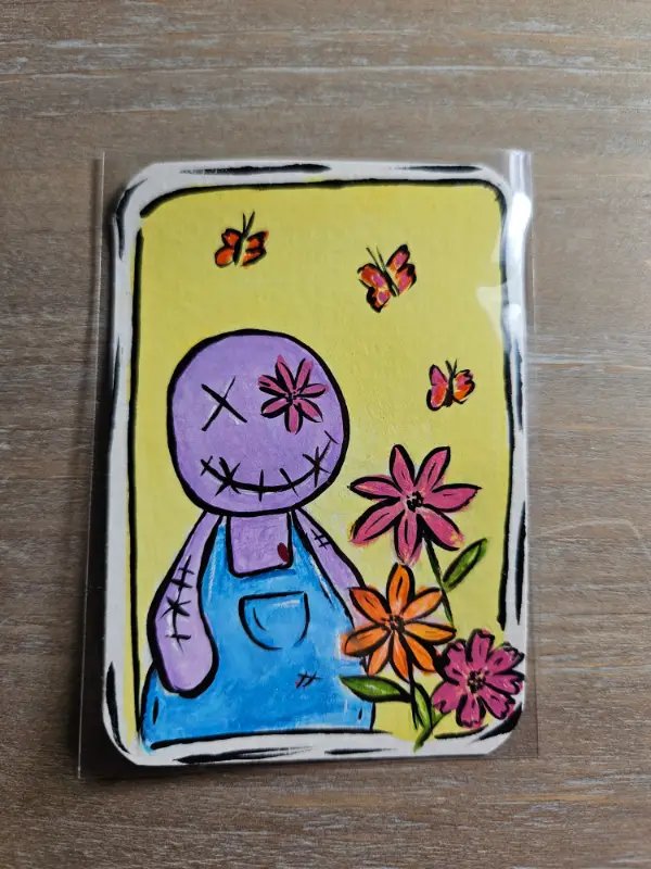 The Garden Whisperer aceo art card