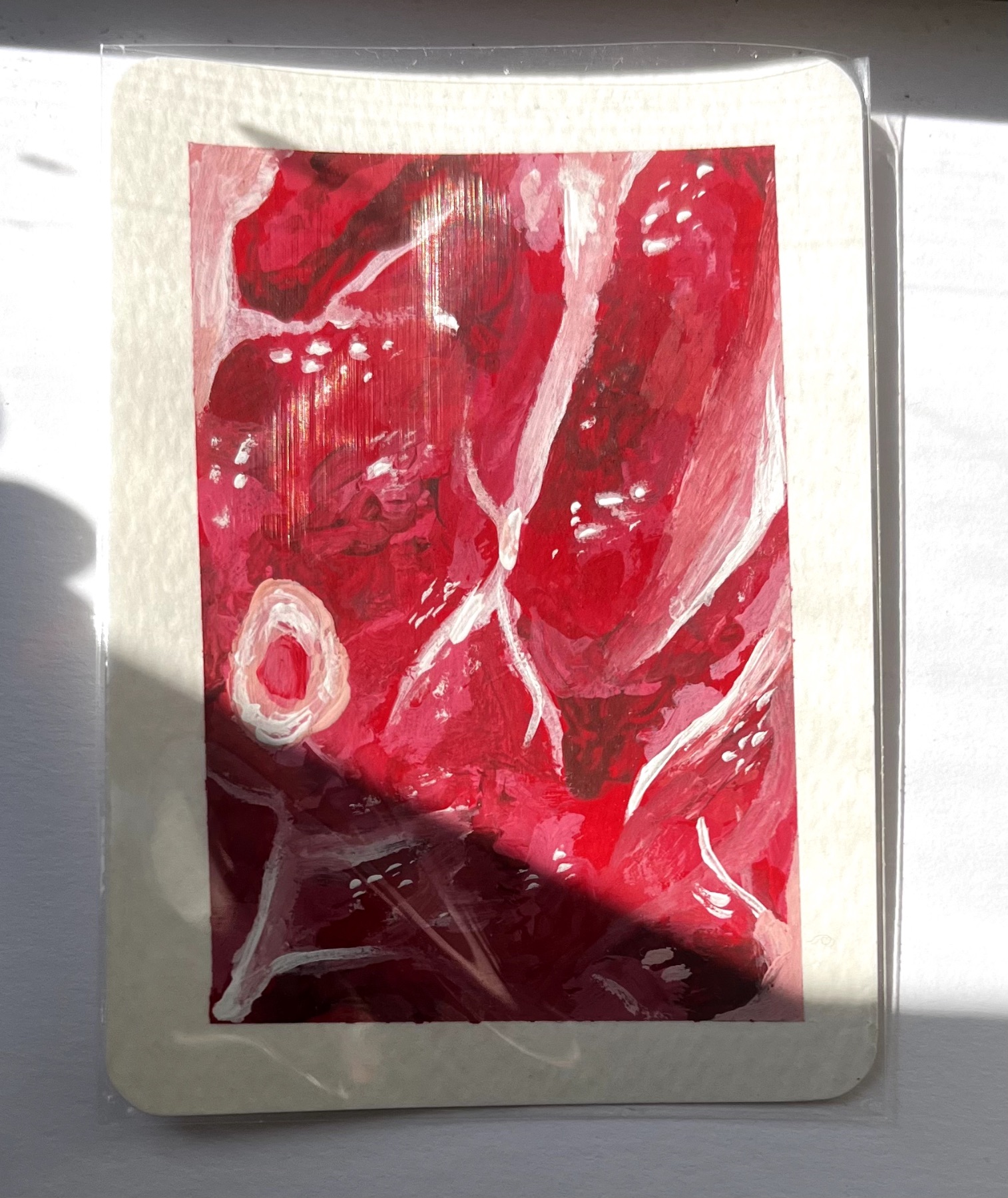 Realistic Meat Painting kb.creations Original Signed ACEO aceo art card