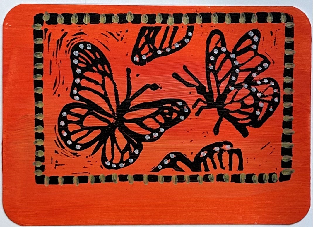 Monarch Migration 7 aceo art card